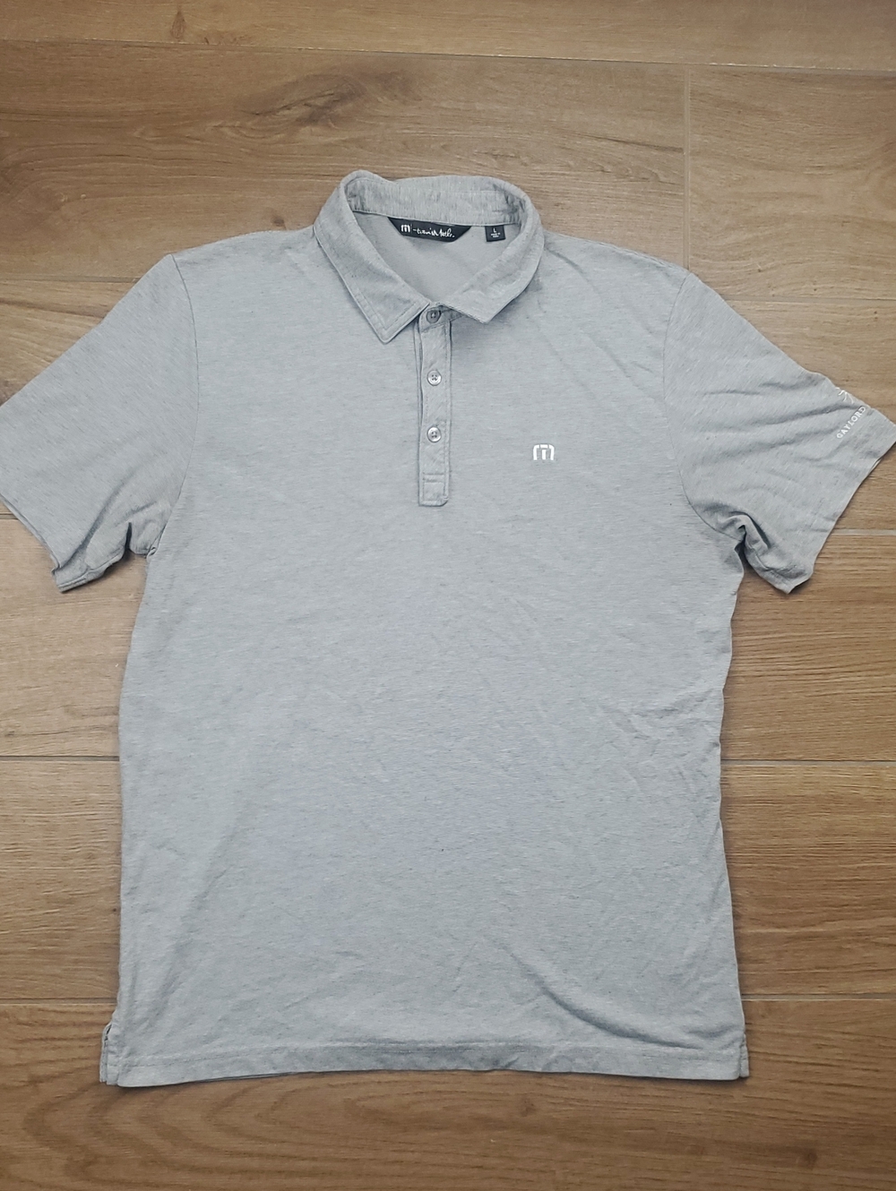 TravisMathew Gaylord Opryland Polo Shirt Men's Large Gray